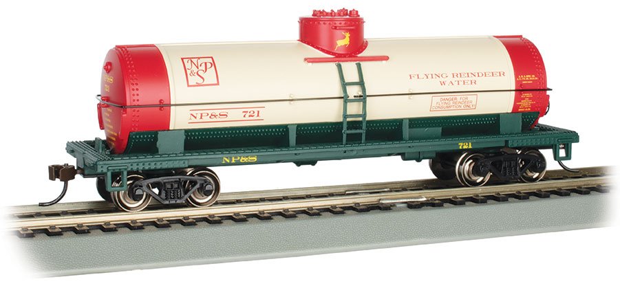 Bachmann - Ho 40' Sgl Dome Tank Christmas NP&S 721