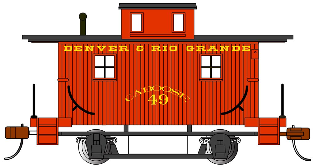 Bachmann - Ho Bobber Caboose D&RG
