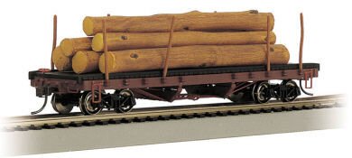 Bachmann - Ho 40' Log Car W/logs '35-'60