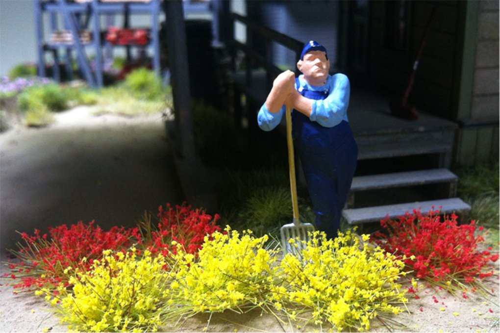 Bachmann - Yellow & Red 10mm Tufts