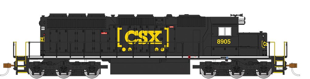 Bachmann - Ho Sd40-2 Csx 8905 W/dcc