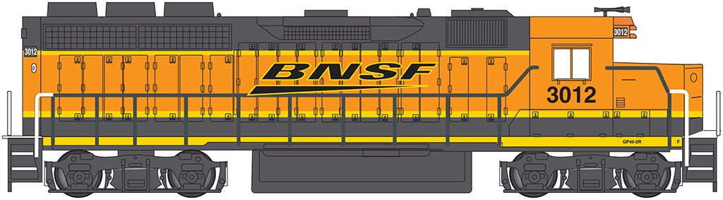 Bachmann - Ho Emd Gp40 BNSF 3012