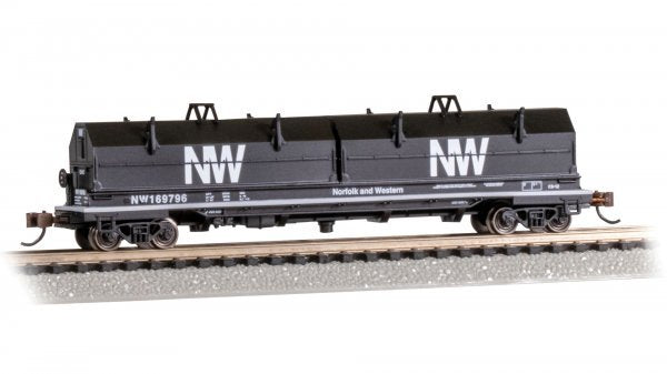 Bachmann - N 55' Steel Coil Car w/load N&W #169796