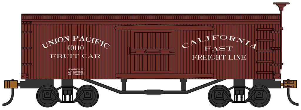 Bachmann - HO O-T Boxcar UP Fruit Car
