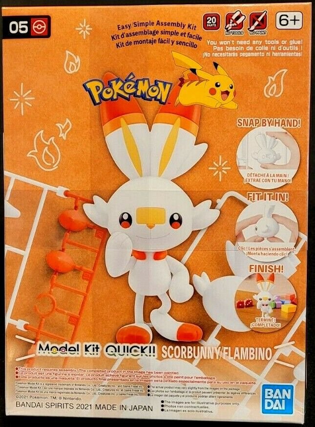 Bandai - 05 Scorbunny 'Pokemon'Model Kit