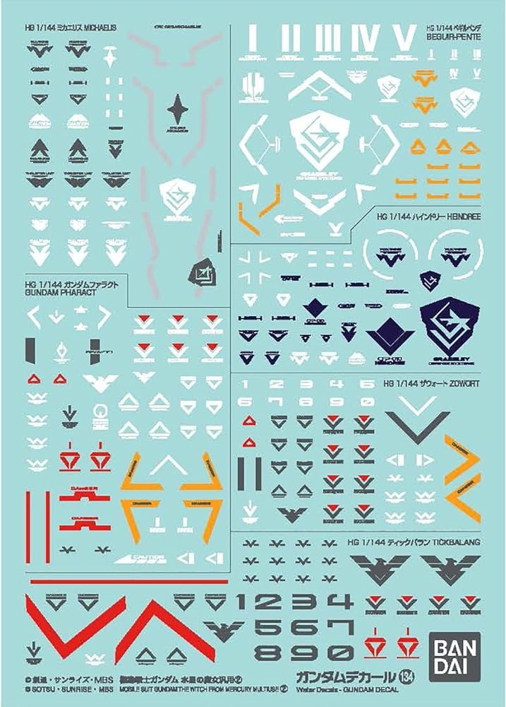 Bandai - WfM GD-134 Decal Mobile Suit Gundam
