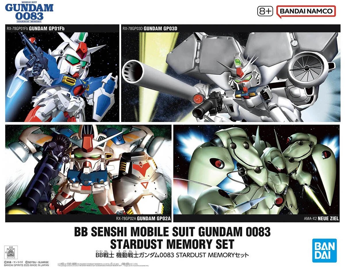 Bandai - BB Senshi Mobile Suit Gundam 0083 Set