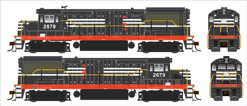 Bowser - HO U25b Penn Central - NH PH IV 2679 w/s
