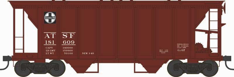 Bowser - Ho EL H34 Cvd Hopper ATSF 181673