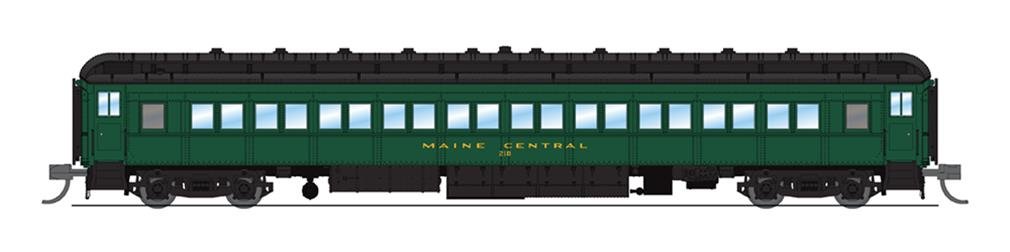 Broadway Ltd - N MEC 80'Pass Coach Grn&Gol 2pk A