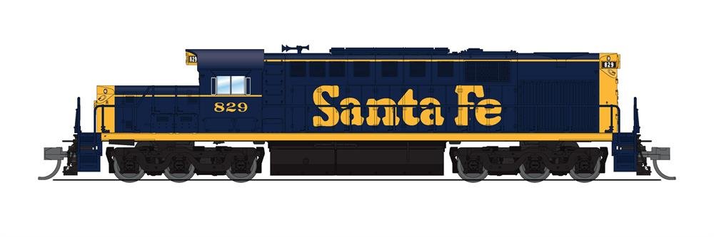 Broadway Ltd - N Alco RSD-15 ATSF 830 Blue/Yellow W/sd