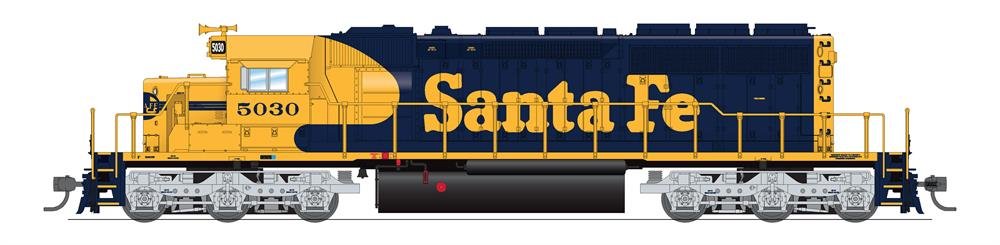 Broadway Ltd - HO EMD SD40-2 ATSF #5056 P4 Yellow Bonne