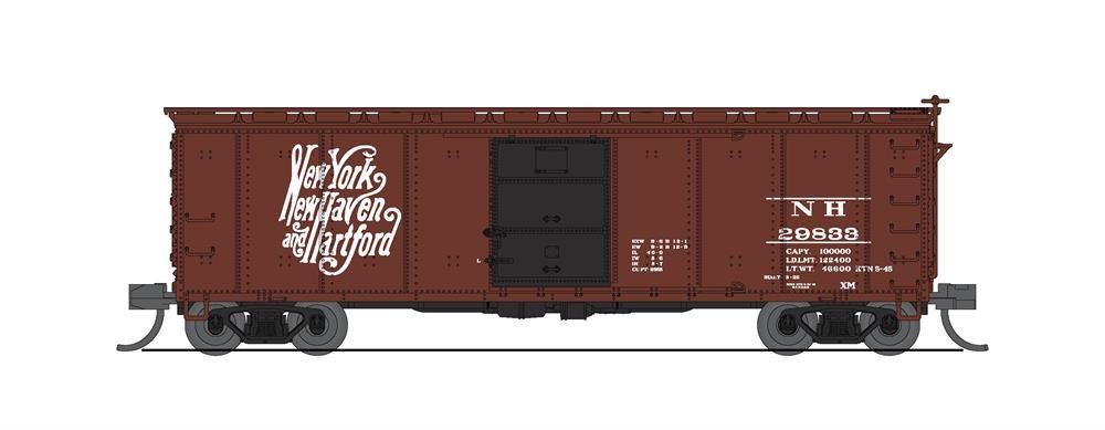 Broadway Ltd - N 40'Steel Boxcar 30's 2-pk NH