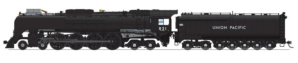 Broadway Ltd - Ho UP 4-8-4 Class FEF-2 831 W/sd+S