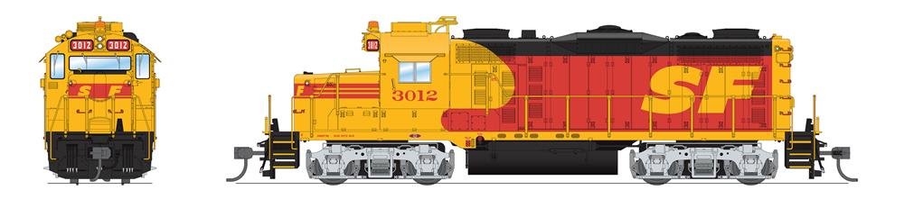 Broadway Ltd - Ho EMD GP20 ATSF 3016 W/sd