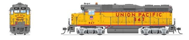 Broadway Ltd - Ho EMD GP30 UP 85 UP Shield on Cab W/sd