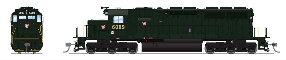 Broadway Ltd - Ho EMD SD40 PRR 6100 Para4 W/sd