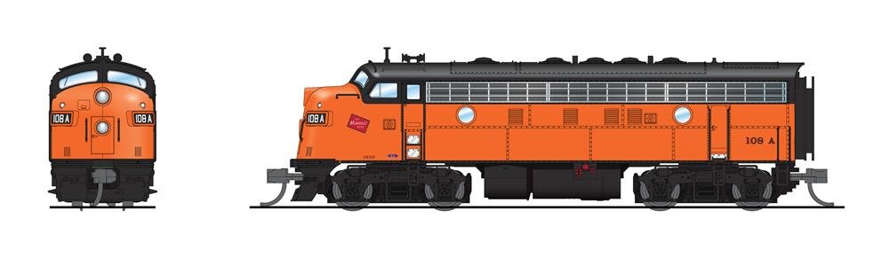 Broadway Ltd - N EMD F7 A/B MILW 108A/111B Para4 W/sd