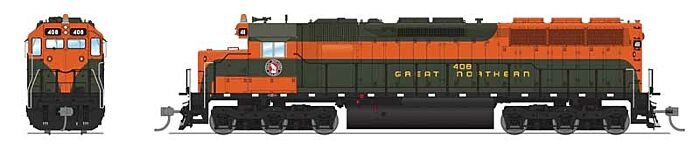 Broadway Ltd - HO EMD SD45 P4 GN #410