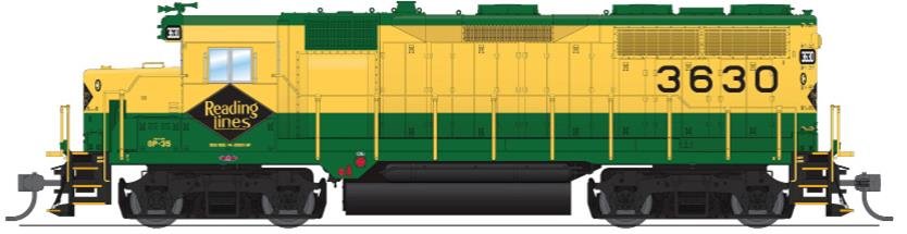 Broadway Ltd - HO GP35 Reading #3634 DC/DCC/Sound