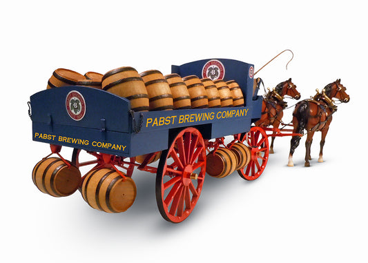 Beer Wagon Harnessed Breyer Horses Combo 1:12 Scale