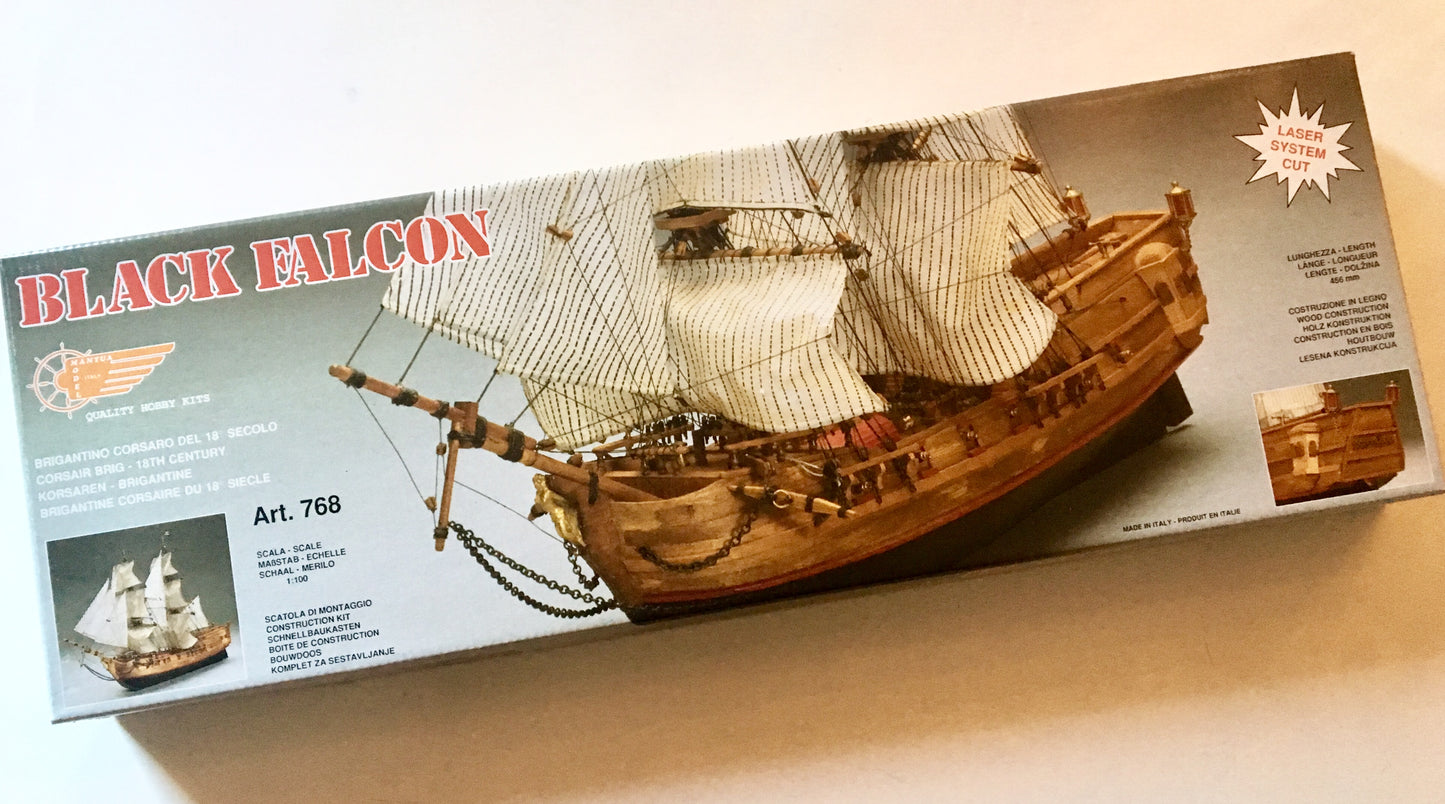 Mantua - 768 Black Falcon - Pirate Ship - Plank on Bulkhead Scale 1:100