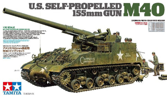 Tamiya - U.S. Self-Propelled M40 155mm Gun - Scale 1/35