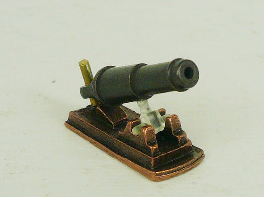 Corel - C-6 Carronade - 24mm (31/32") Burnished and blackened cast metal w/ aiming mechanisms