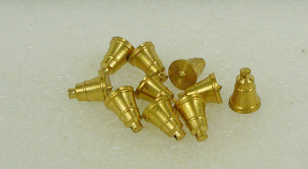 Corel - C-75 Brass Bell 6 mm High x 5 mm Dia. 1/pk