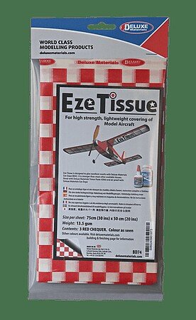 Deluxe Materials - EZE Tissue Red Checker 3 per pack