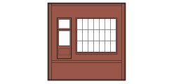 Design Preservation Model - Ho Dock Level Steel Sash Entry