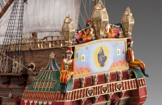 Dusek-Mamoli - D022 Nuestra Senora - Plank-On-Bulkhead Wood Ship Model Kit - 1:72 Scale - 905 mm (36") Long