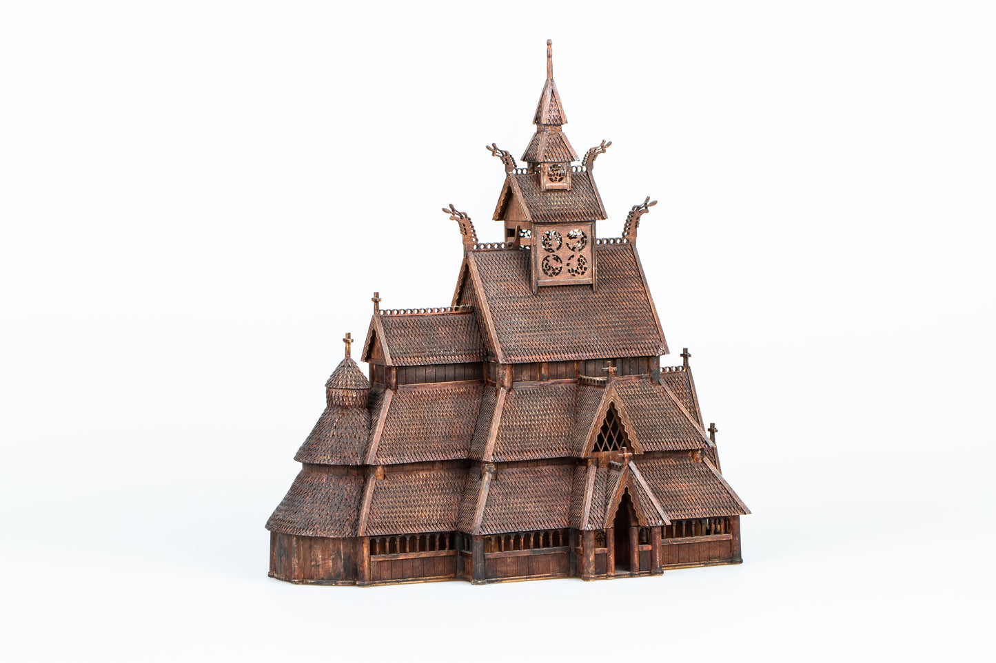 Dusek-Mamoli - Norwegian Stave Church Wood Model Kit D010 Scale 1:87