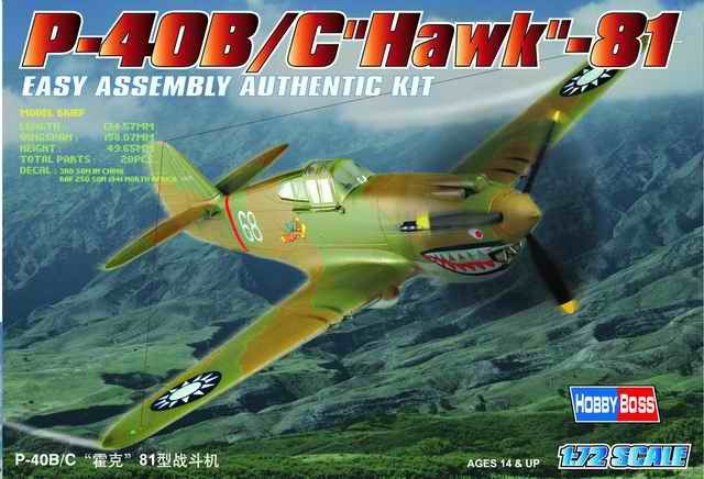 Hobby Boss - P-40B/C Hawk 81 1:72