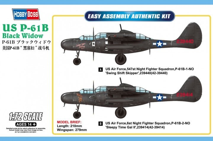 Hobby Boss - P-61B Black Widow 1:72