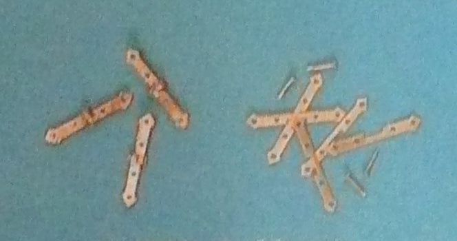 Corel - C400 Gun Port Hinges - 13mm - CopperPk of 100 hinges