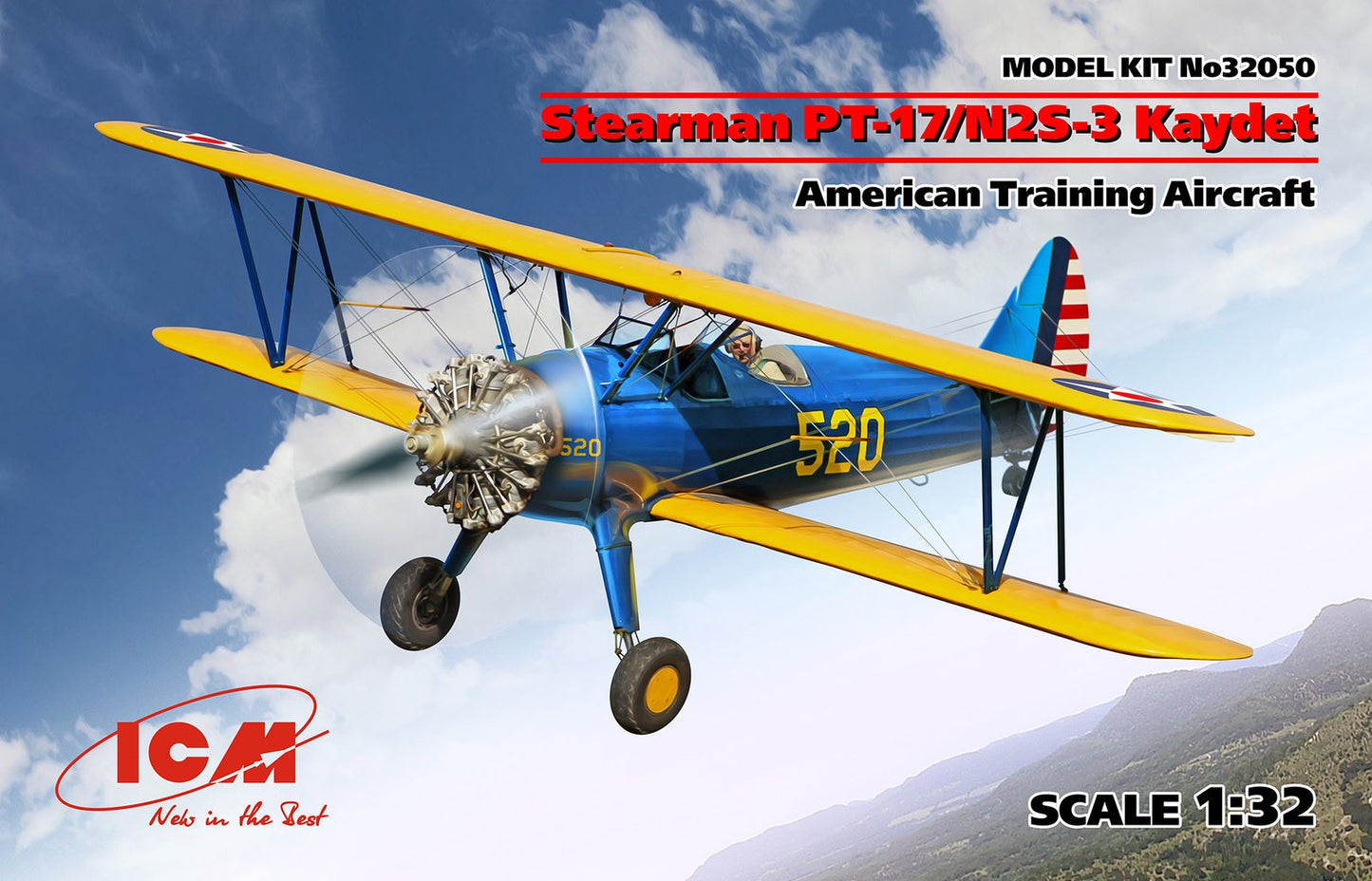 ICM - Stearman PT-17/N2S-3 Kaydet 1:32