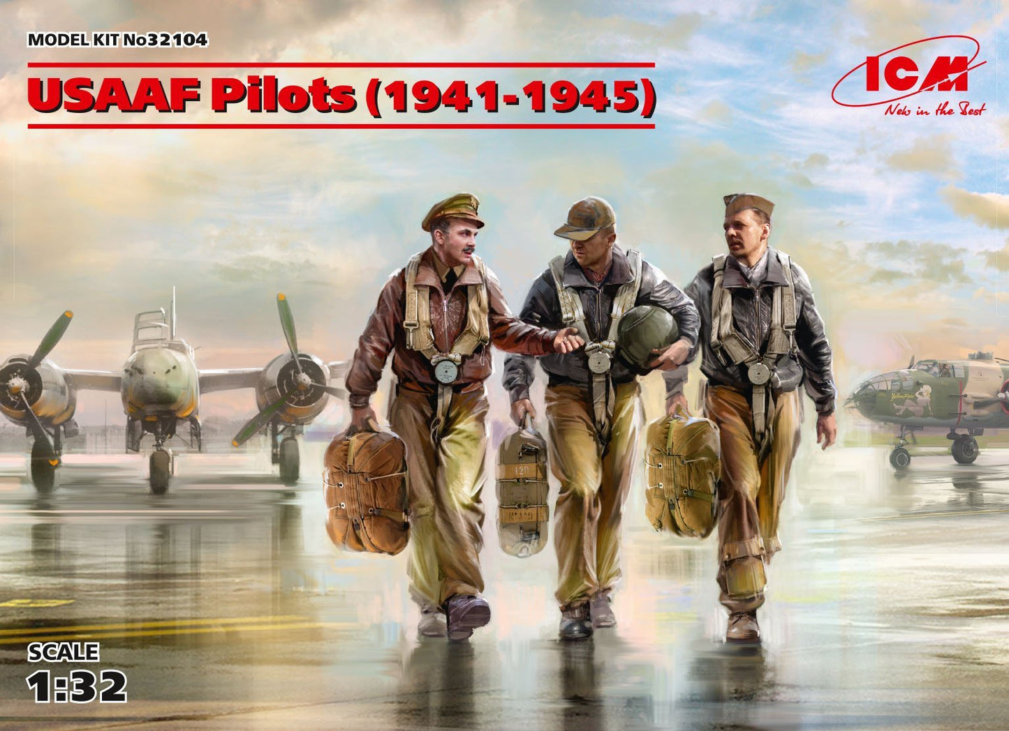 ICM - USAAF Pilots 1941 - 1945 3figs 1:32