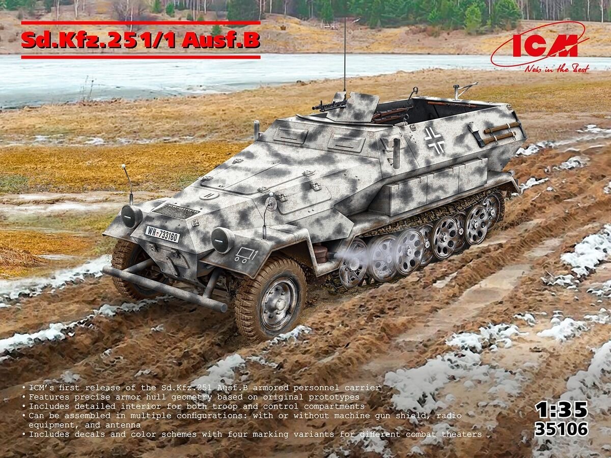 ICM - Sd.Kfz 251/1b German WW2 APC 1:35