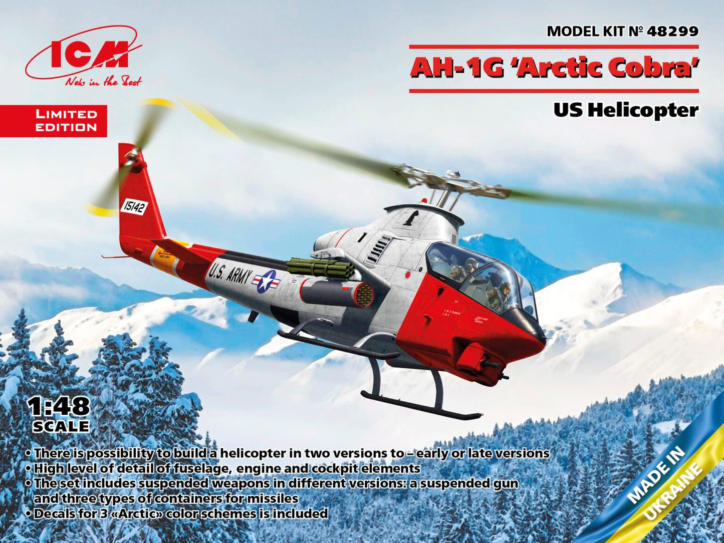 ICM - US Army AH-1G Artic Cobra Heli 1:48