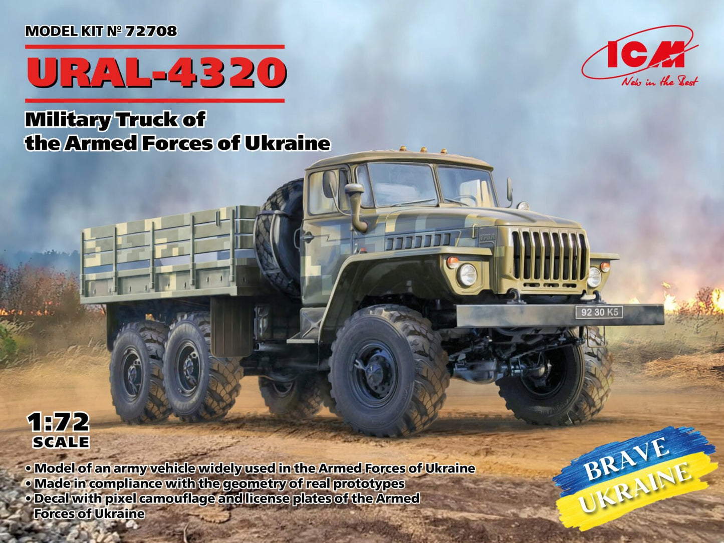 ICM - URAL 4320 Truck Ukraine 1:72