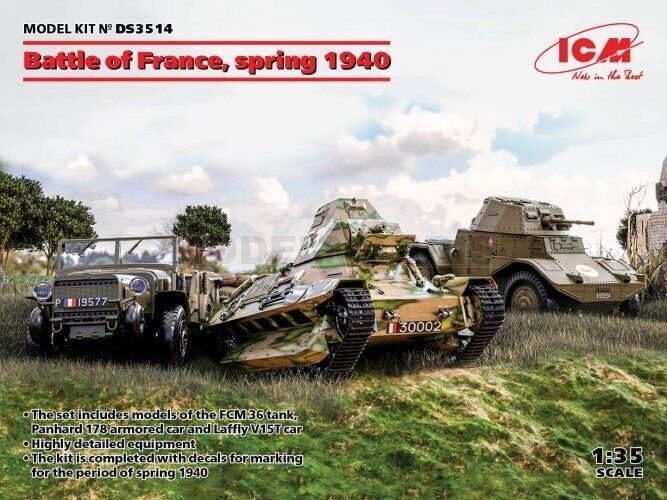 ICM - Battle of France French Vehicles 1:35