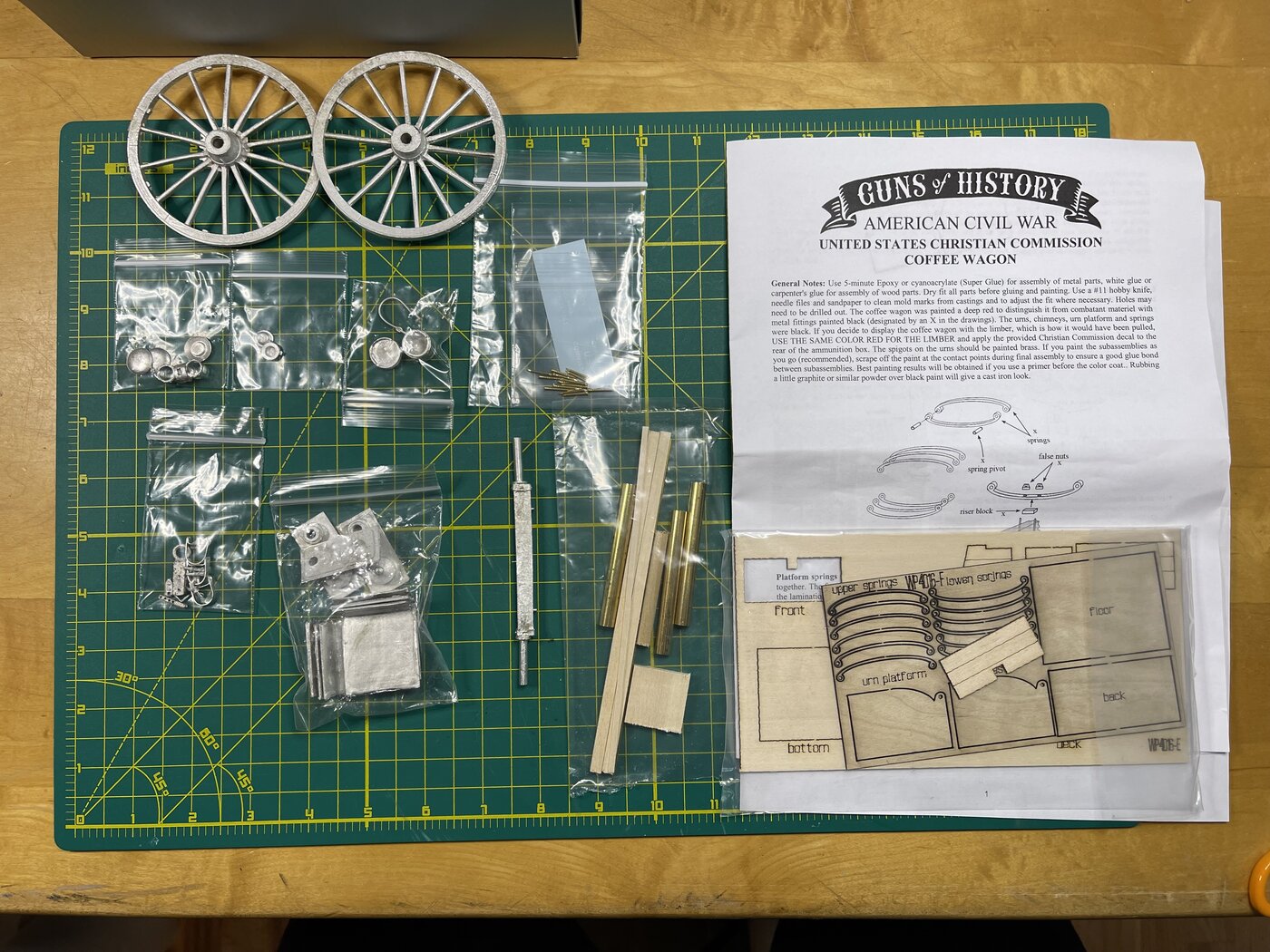 Guns of History Civil War COFFEE WAGON 1:16 SCALE MODEL KIT