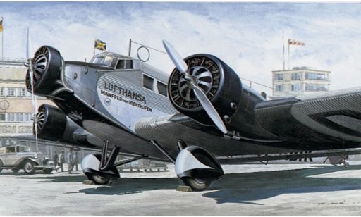 Italeri - LUFTHANSA JU-52 CIVILIAN 1:72
