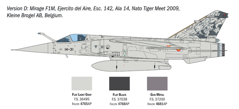 Italeri - 1:48 Mirage F1 C/CR
