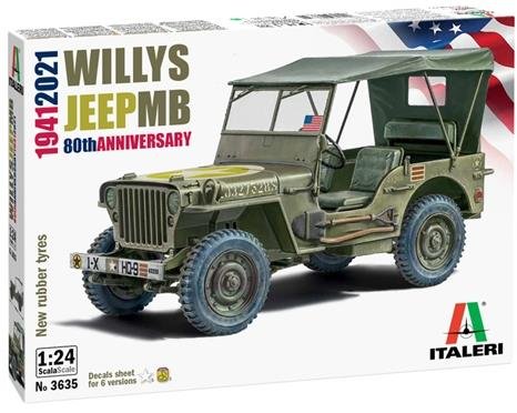 Italeri - Willys Jeep MB 80th Anniversary 1:24
