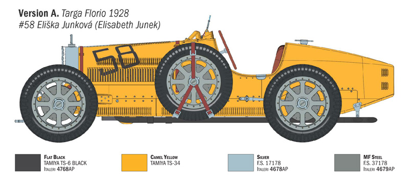Italeri - 1:12 Bugatti Type 35B - Targa Florio '28 / Monaco GP '30