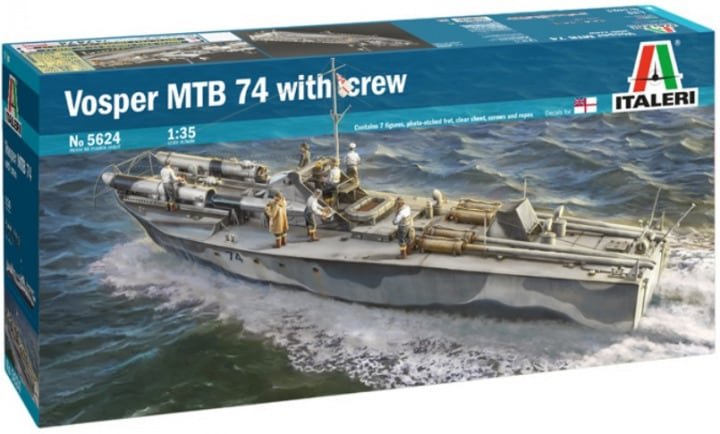 Italeri - Vosper 74 Torpedo Boat w/crew 1:35
