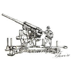 Italeri - WWII Italian 90/53 Gun 1:72