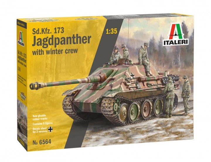 Italeri - Sd.Kfz.173 Jagdpanther w/winter crew1:35